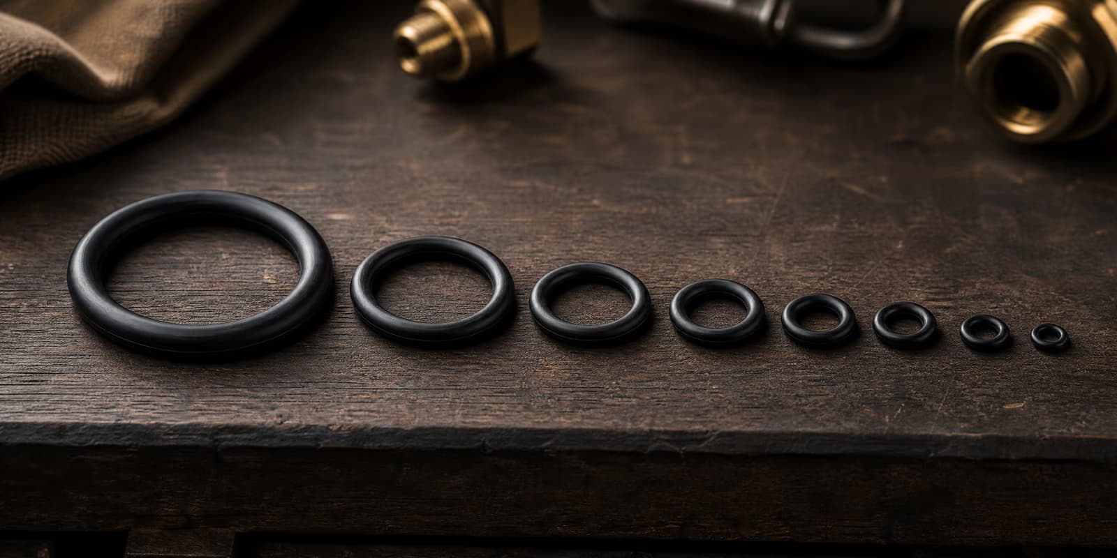 A set of new coffee machine seals and gaskets